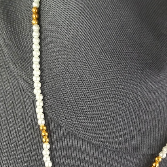 SOLD—Medici Contessina Pearls Gold Renaissance Cross Necklace Handmade Replica - Picture 7 of 16
